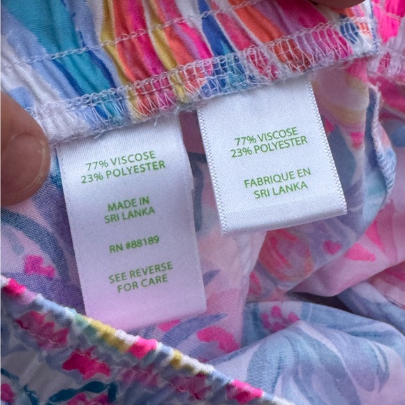 Lilly Pulitzer Katia Short Resort White Rainforest Retreat size medium - Picture 6 of 7